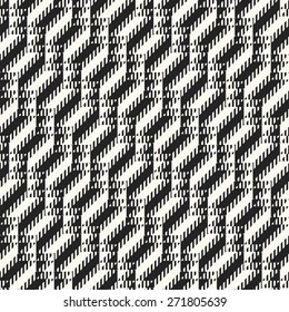 Abstract ornate phase refracted geometric background. Seamless pattern. Vector.