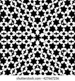Abstract ornate psychedelic kaleidoscopic seamless pattern. Vector.