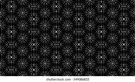 Abstract ornate psychedelic kaleidoscopic seamless pattern. Vector.