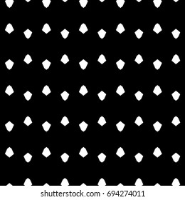 Abstract ornate psychedelic kaleidoscopic seamless pattern. Black and white vector.