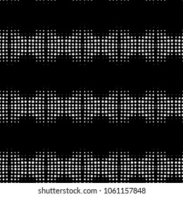 Abstract ornate psychedelic seamless pattern. Black and white grunge texture.vector