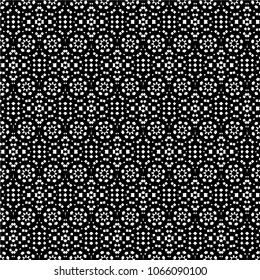 Abstract ornate psychedelic seamless pattern. Black and white grunge texture.vector