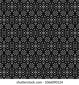 Abstract ornate psychedelic seamless pattern. Black and white grunge texture.vector