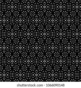 Abstract ornate psychedelic seamless pattern. Black and white grunge texture.vector