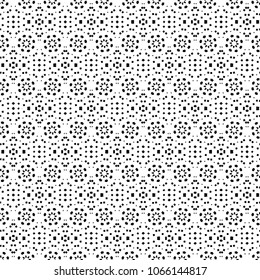 Abstract ornate psychedelic seamless pattern. Black and white grunge texture.vector