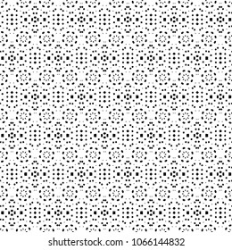 Abstract ornate psychedelic seamless pattern. Black and white grunge texture.vector