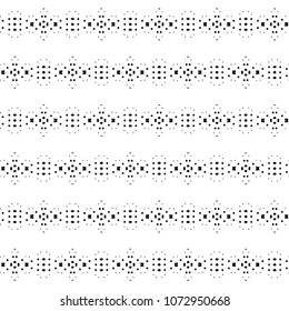 Abstract ornate psychedelic seamless pattern. Black and white grunge texture.