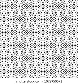 Abstract ornate psychedelic seamless pattern. Black and white grunge texture.