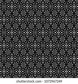 Abstract ornate psychedelic seamless pattern. Black and white grunge texture.vector