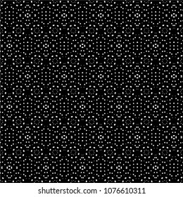 Abstract ornate psychedelic seamless pattern. Black and white grunge texture.vector