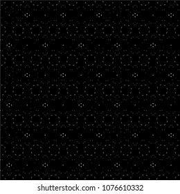 Abstract ornate psychedelic seamless pattern. Black and white grunge texture.vector