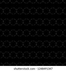 Abstract ornate psychedelic seamless pattern. Black and white grunge texture.