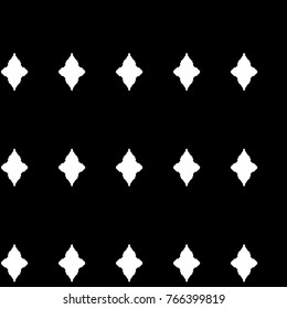 Abstract ornate psychedelic seamless pattern. Black and white grunge texture.