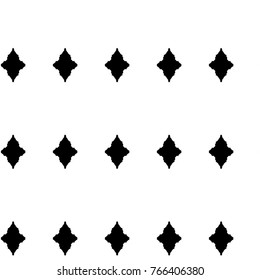 Abstract ornate psychedelic seamless pattern. Black and white grunge texture.