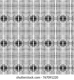 Abstract ornate psychedelic seamless pattern. Black and white grunge texture.