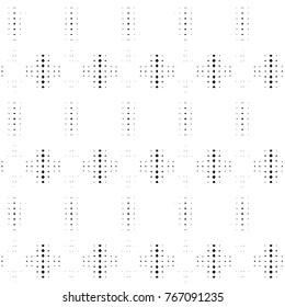 Abstract ornate psychedelic seamless pattern. Black and white grunge texture.