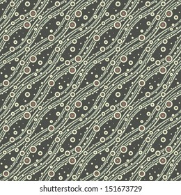 Abstract ornate seamless pattern. Vector.