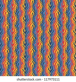 Abstract ornate striped background. Seamless pattern. Vector.