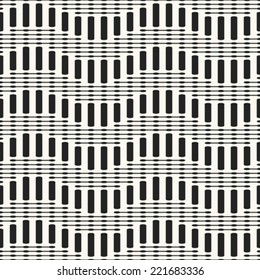 Abstract ornate striped background. Seamless pattern. Vector.