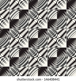 Abstract ornate textured geometric background. Seamless pattern. Vector.