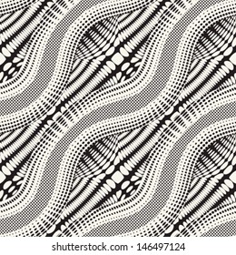 Abstract ornate textured geometric background. Seamless pattern. Vector.