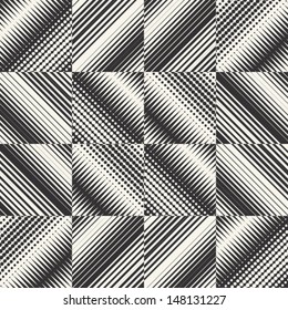 Abstract ornate textured geometric background. Seamless pattern. Vector.