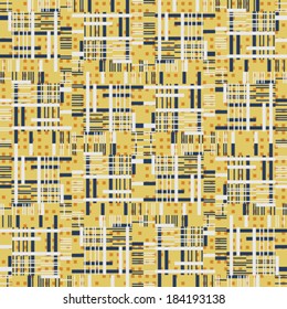 Abstract ornate textured geometric background. Seamless pattern. Vector.