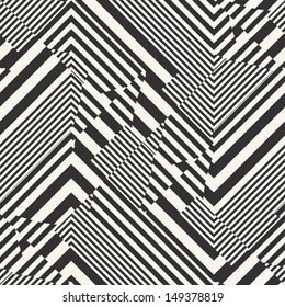 Abstract ornate textured geometric seamless pattern. Vector.