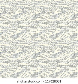 Abstract ornate unknown text coded message. Seamless pattern. Vector.