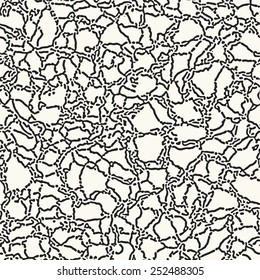 Abstract ornate  web stroke seamless pattern. Vector.