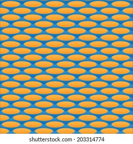Abstract ornge and blue pattern wallpaper. Vector illustration eps10