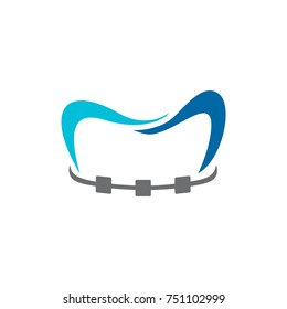 Abstract Orthodontics Logo, Orthodontics Logo