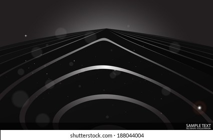 Abstract  outer space alien shape template - Alien  scape design background illustration