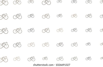 Abstract outline of bicycle. Good for web page, wallpaper, graphic design, catalog, texture or background. Cartoon style vector.