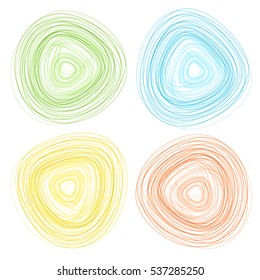 Abstract Outline Circle Shapes