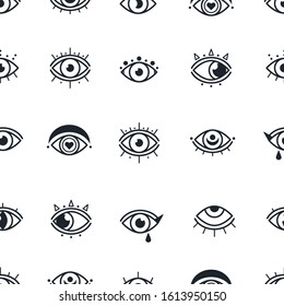 Abstract Outline Eyes Eyelashes Closed Wide Stock Vector (Royalty Free ...