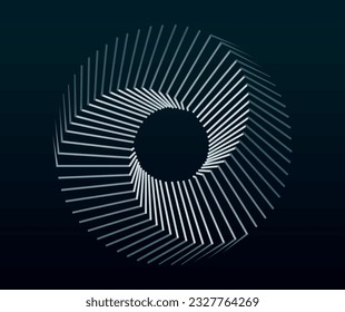 Abstract outline image of a Mobius strip