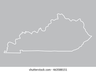 Kentucky State Outline Images, Stock Photos & Vectors | Shutterstock