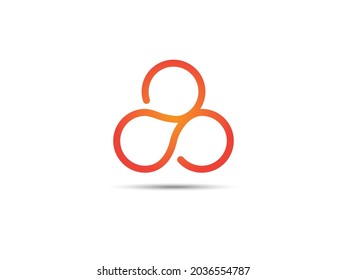 abstract outline logo use for as a logo icon symbol, etc.