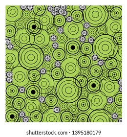 Abstract outline point circle on green vector illustrator background for use in designer and backdrop show display 