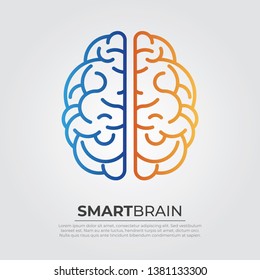 Abstract Outline Smart Human Brain 