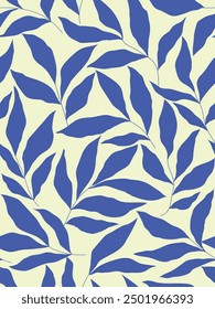 Abstract outlined leaves seamless pattern. Hand drawn outline design for fabric , print, cover, banner and invitation. Luxury minimal style wallpaper with botanical leaves