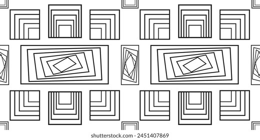 Contornos Abstractas de cuadrados, Vertical, patrón moderno y elegante