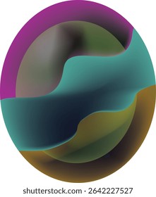 Abstract oval art.eps10.abstract oval colorful. oval space for your text. Vector illustration.
