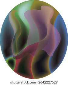 Abstract oval art.eps10.abstract oval colorful. oval space for your text. Vector illustration.

