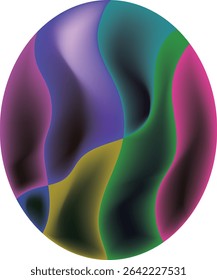 Abstract oval art.eps10.abstract oval colorful. oval space for your text. Vector illustration.
