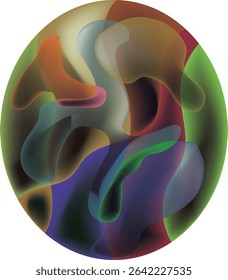 Abstract oval art.eps10.abstract oval colorful. oval space for your text. Vector illustration.
