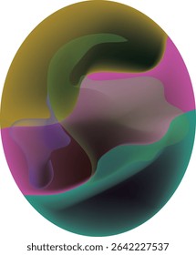 Abstract oval art.eps10.abstract oval colorful. oval space for your text. Vector illustration.
