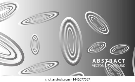 Abstract oval background with gradient - vector