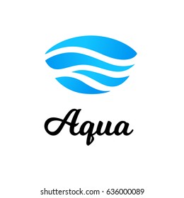 Vector Logo Design Template Water Care Stock Vector (Royalty Free ...